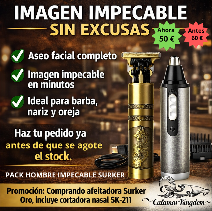 PACK HOMBRE IMPECABLE SURKER