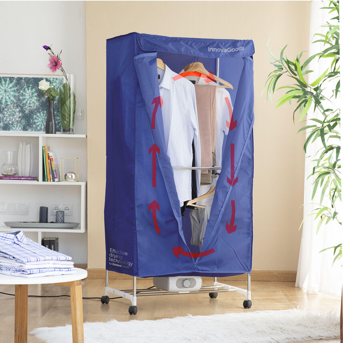 Secadora Eléctrica Portátil de 2 Alturas Dupledry Blue 1200 W