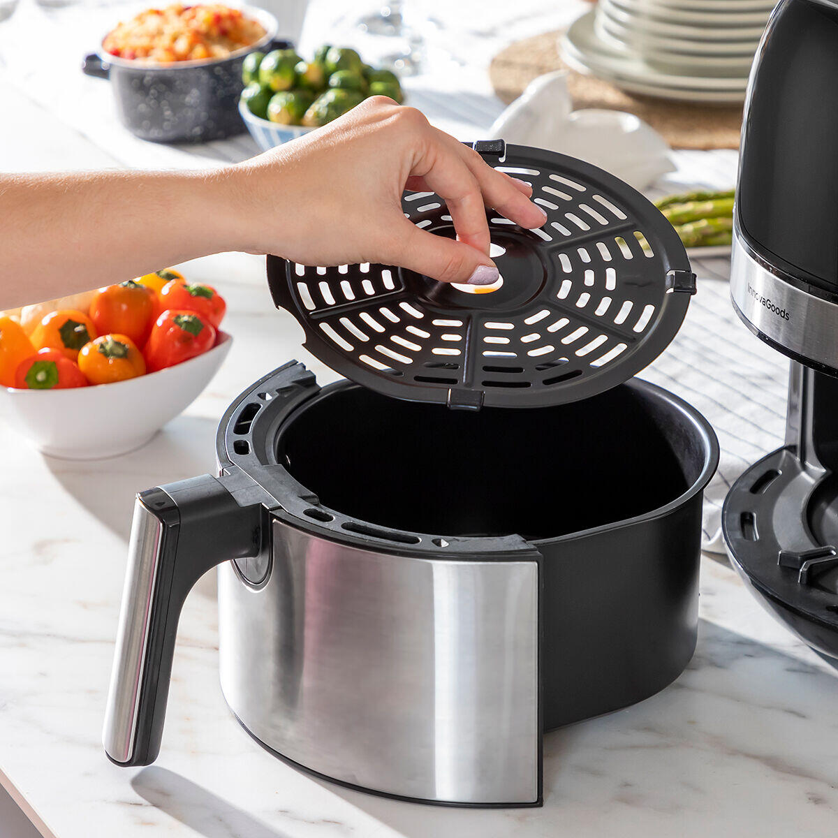 Freidora de Aire Fryinn 3500 Negro 1400 W 3,5 L Acero Inoxidable